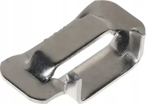 Dymo TS-SP-Y*P100 steel tape clips, pack of 100, for steel strapping