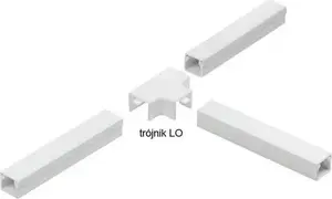 STASIŃSKI electrical trunking accessory, white T-piece LO 20x14 for cable raceways (1 pc)