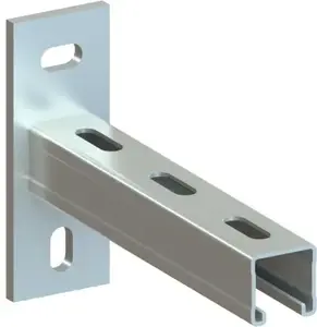 Montāžas profils MF2.5 Niczuk 41×41×2,5 mm ar pamatni, garums 480 mm