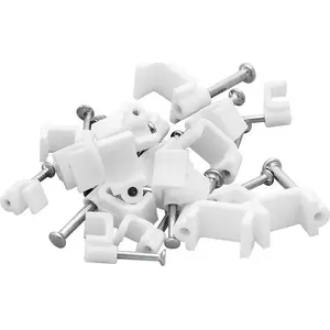 Cable Holder BLOW 42-002# for 6/4 mm flat cable, white
