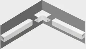 STASIŃSKI electrical trunking accessory inner corner NW 20x14 white (1 pc)