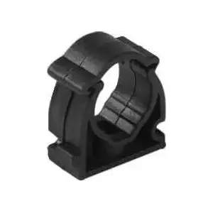 Mounting clamp for electrical conduit STASIŃSKI CUZE-20 closed, black, single piece