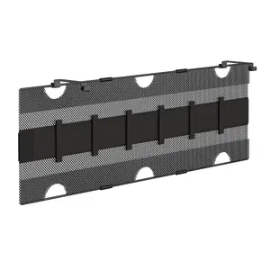 InLine uzglabāšanas tīkls zem galda stiprināšanai ar velcro siksnām, melns, max ierīces platums 30 cm, 310×910×15 mm