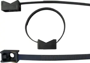 Onnline cable strap holder round 35 mm, black UV-resistant