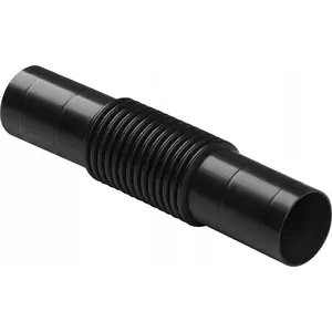 Electrical conduit connector STASIŃSKI CZCL-20 – flexible, angled or straight configuration, black, for conduit systems (1 pc)
