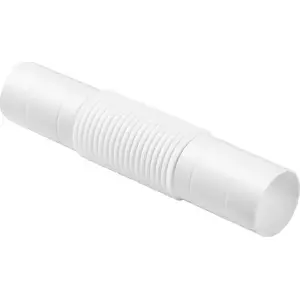 Electrical conduit connector STASIŃSKI ZCL-28 — flexible, angled or straight, white