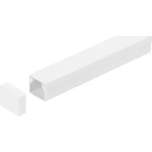 Beigdaļa elektroinstalācijas kanālam STASIŃSKI SK 35x18 balta 35×18 mm (1 gab.)