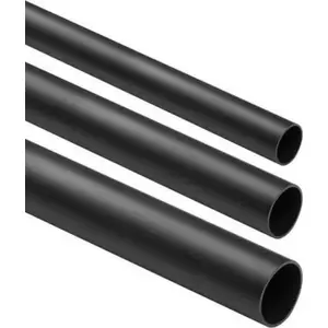 Rigid smooth electrical conduit STASIŃSKI CRL-16, black, 16 mm, 2 m — pack of 25