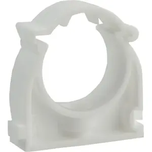 Pipe clamp Marmat UZ20 closed for smooth PVC pipes Ø20 mm, white