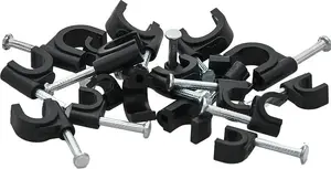 Kabeļa turētājs BLOW 42-013# melns apaļš priekš 4 mm kabeļa