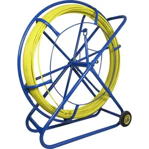 Fiberglass cable pulling rod Q-LANTEC Pilot FRP Ø9 mm, 100 m with guide wheels (NPK-90-100-SK)