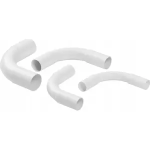 STASIŃSKI electrical conduit connector rigid angled ZKL-16 white (1 pc)