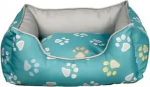Лежак для животных Trixie Jimmy 60 × 50 см — бирюзово‑серый, мягкая подушка для кошек и мелких собак