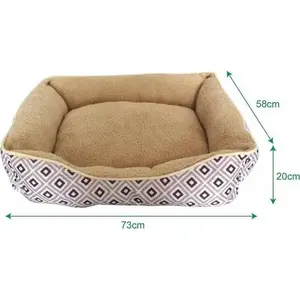 Лежанка для животных Sourcing PET BED 73 MOTLEY HOPPY LPT3097L — небольшая тканевая подушка