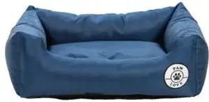 Pet bed cushion Paw X-Large — paw-shaped pet cushion in marine blue