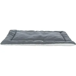 Pet bed mat Trixie Mata Farello 60×50 cm, white‑gray/gray, plush and fabric