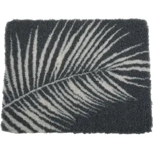 ZOLUX изолирующее лежанка Dry Bed с растительным принтом 75×120 см, серый