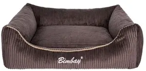 Suņu gulta Bimbay KANAPA SZTRUKS + SZNUR NR.1 brūna 65×50 cm