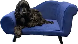 Dog couch daybed by spinmaster Paw Low — Dark blue, model 63752B