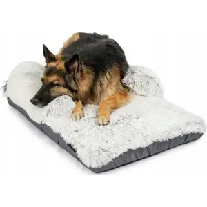 Suņu gulta Przyjaciele BEST FRIENDS Crate Mat Bolster 90x53 cm Frost