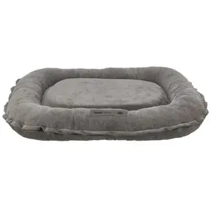 Подушка для животных Trixie Vital Lennox овальная из пряжи Chenille серая 90 x 70 см для собаки/кота