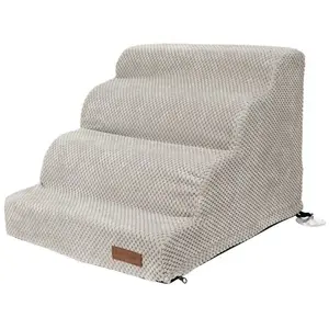 Pet stairs Barry King BK-14470, light gray, 50×42×36 cm, with zipper cover