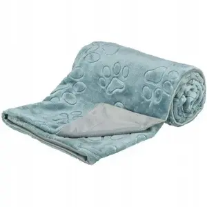 Pet blanket Pets Collection Barry for dog/cat, soft plush, blue/gray, 70 x 50 cm