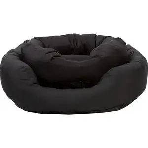 Dog bed Dexas Paw Love Oval Medium 85x70 cm Black