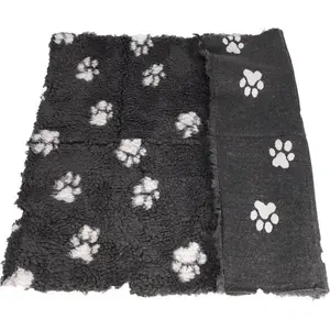 Лежак Active Canis Vetbed Large — серый с рисунком лап