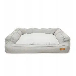 Suņu gulta Pets Collection BK-14425, gaiši pelēka, 95×72×22 cm, ar rāvējslēdzēju