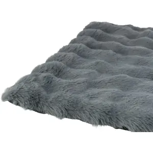 Pet bed mat Pets Collection Elli for dog/cat, dark gray, 110 x 80 cm