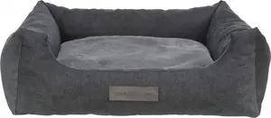 Pet bed Trixie Liano rectangular fabric/plush gray 60×50 cm for dog/cat