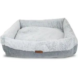 Dog bed Pets Collection BK-14419, gray, 80×68×19 cm, zippered cover
