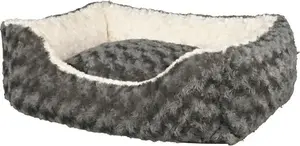 Pet bed Trixie Kaline 50×40 cm, grey/cream - rectangular dog & cat cushion