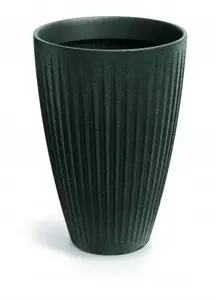 Flower pot Prosperplast LATIA Round High – granite finish, model TLRO40H-462GR