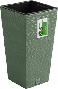 Flower Pot Prosperplast Donica Furu DFSH240 green — plastic outdoor/indoor planter