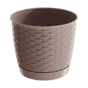 Flower pot Prosperplast Ratolla Ø 16.5 cm, color mocca