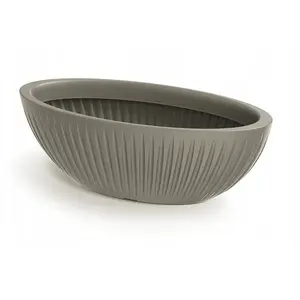 Flower Pot Prosperplast LATIA OVAL - MOCCA, oval planter, model TLO58-247R