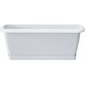 Flower balcony planter box Respana Set model ISE600P-S449 — rectangular balcony planter, mounting tray included