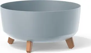 Flower pot Prosperplast Doniczka Gracia Low DGRL400L, diameter 40 cm, light gray