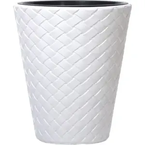 Flower pot Prosperplast Matuba 400 mm, white, model DBMT400-S449