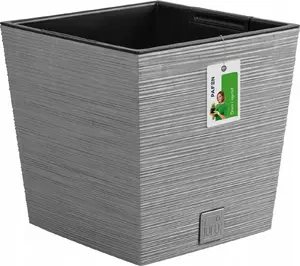Puķu pods Prosperplast Furu DFS300 zems puķu pods, modelis DFS300-422U, pelēks