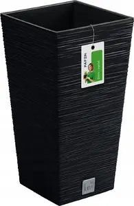 Flower pot Prosperplast Donica Furu DFSH200 anthracite – outdoor/indoor planter, plastic