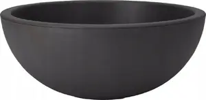 Flower pot round plastic KOOPMAN 40×16 cm black