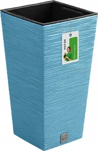 Flower pot Prosperplast Donica Furu DFSH240 blue – plastic planter, model DFSH240