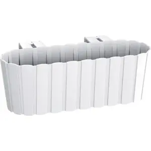 Flower pot Prosperplast Boardee Hook DDECZ400 white with hooks