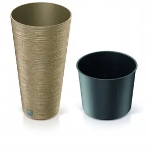 Flower pot Prosperplast Furu Slim Eco Wood-Naturo 27 L, FSC Mix, plastic planter