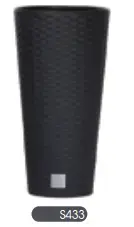 Flower pot Prosperplast RATO TUBUS 300 mm, anthracite (model DRTUS300-S433)