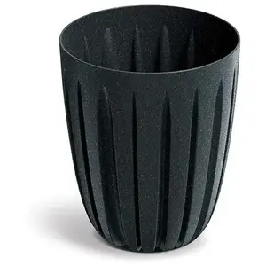 Flower pot Prosperplast WARIO ECO WOOD - anthracite, plastic planter DWA200W-S433W