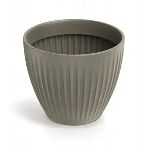 Flower pot Prosperplast Latia Round - Mocca, plastic round planter, diameter 30 cm
